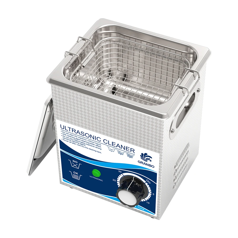 2L آلة تنظيف العدسات اللاصقة بالموجات فوق الصوتية المنزلية الصغيرة مع سلة للنظارات والمجوهرات حلقة الأسنان الماس التنظيف بالموجات فوق الصوتية