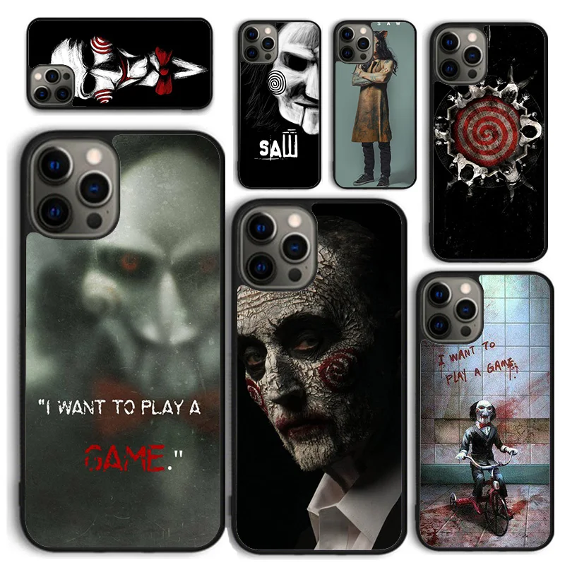 Jigsaw Saw Celular Mobile Smartphone Cases For iPhone 16 15 14 12 13 mini 11 Pro MAX 6S 7 8 Plus SE2020 Coque Fundas