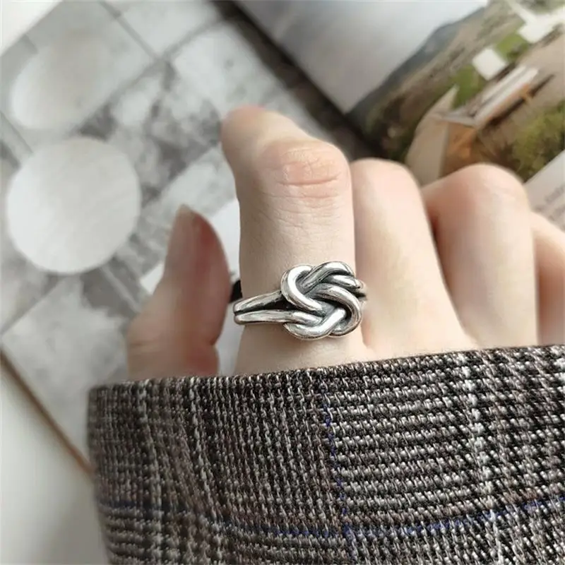 Vintage Line Knotted Adjustable Finger Rings For Women Fashion New Jewelry Gift Party Glamorous Wholesale кольца