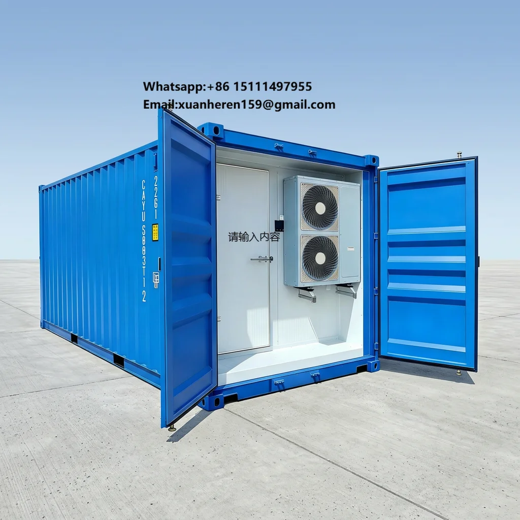 High Quality 20ft Reefer Container Cold Storage Unit Refrigerated Walk in Cooler Freezer for Food Warehouse Commercial Use