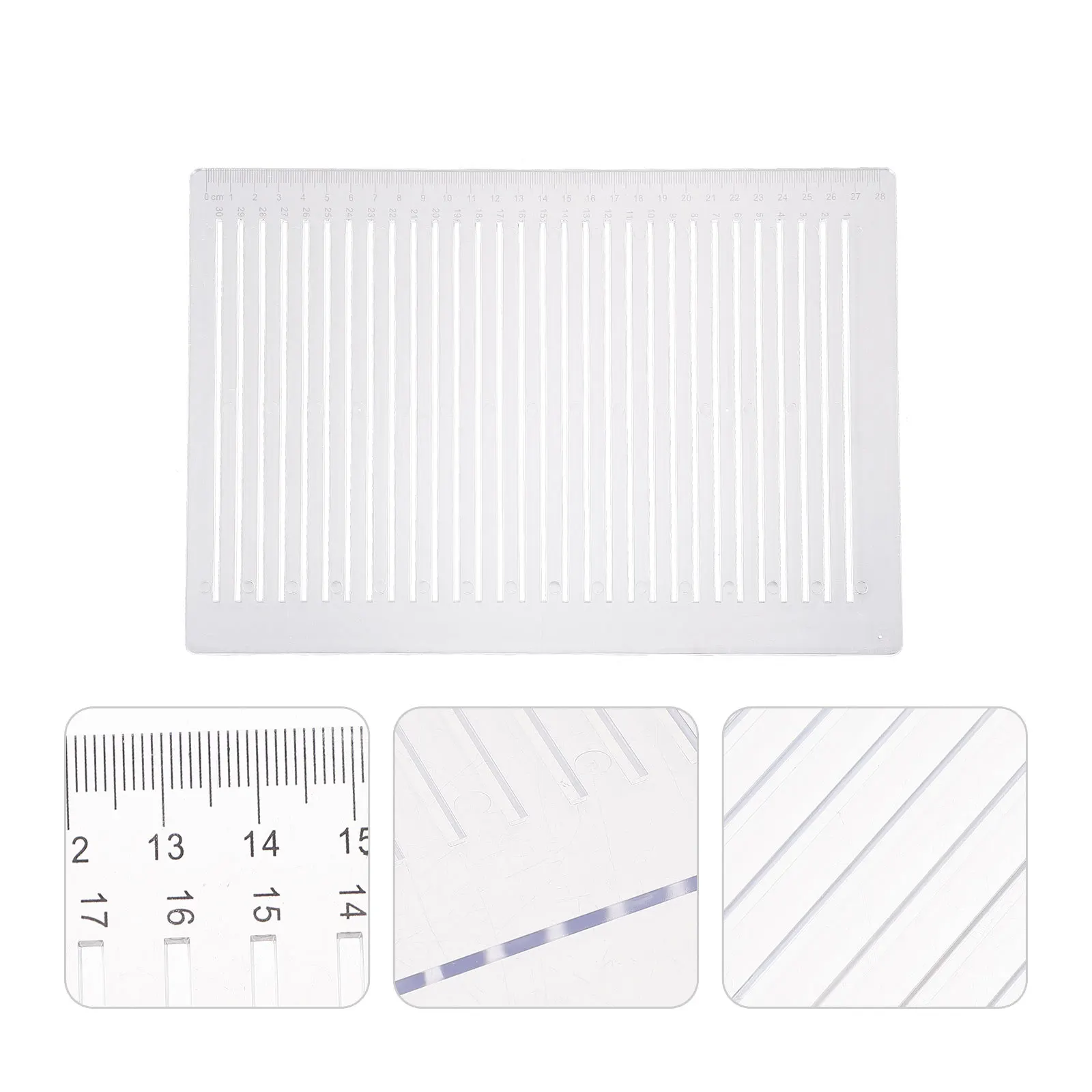 Transparent Line Drawing Ruler Practical Design School Students Stationery Creative Measuring Tool for Exams
