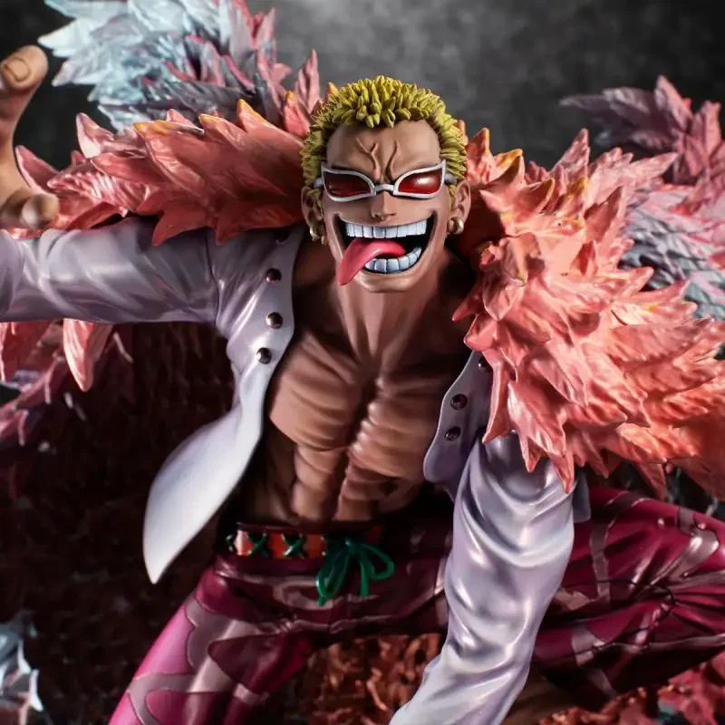 In Stock Bandai MegaHouse Original POP SA-MAXIMUM One Piece Donquixote Doflamingo Anime Figure Model Kids Toy Christmas Gift