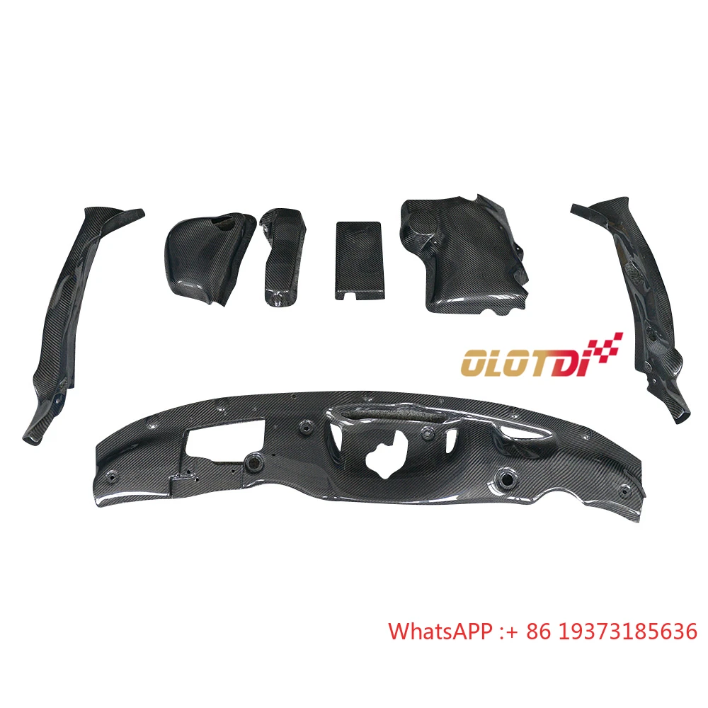 

7 шт., тип R E, стильная сухая карбоновая охлаждающая пластина, защитная панель кабины для Honda Civic 10TH FK8 2016+, автоматическая настройка