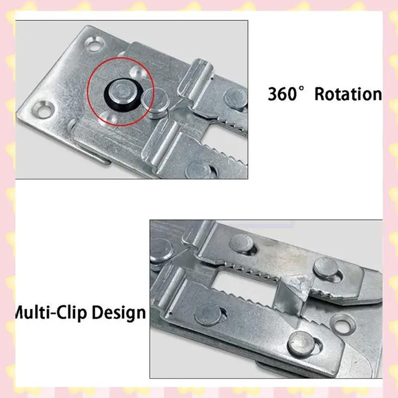 AB51 4 Packs Of Sectional Sofa Connector, Metal Sectional Sofa Furniture Connector Sectional Connectors For Sliding Sofa