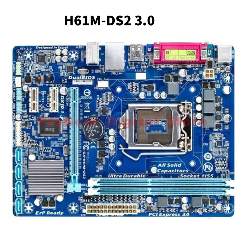 

Used for GIGABYTE H61M-DS2 3.0 LGA1155 mATX DDR3 Motherboard for Intel 2nd/3rd Gen Core i7/i5/i3/Pentium/Celeron CPUs