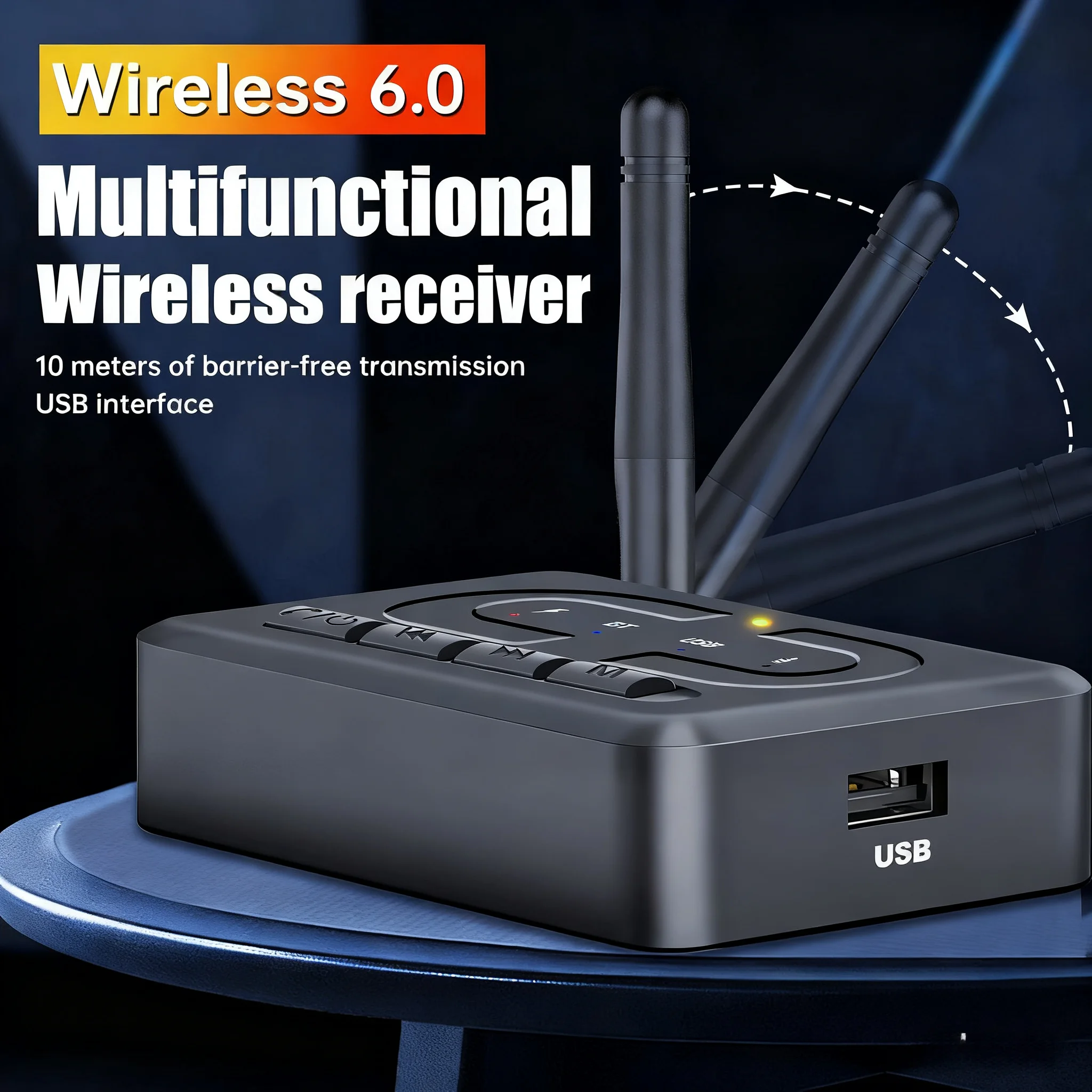 T89 بلوتوث 5.3 استقبال الصوت DAC AUX RCA USB محوري بصري 6.5 مللي متر ميكروفون كاريوكي Hifi ستيريو DSP محول لاسلكي