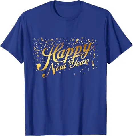 Happy New Year T-Shirt Men Women Hello 2025 Saying Tee Humor Funny Short Sleeve Blouses Novelty Gift Fashion Cotton Grapic Tops