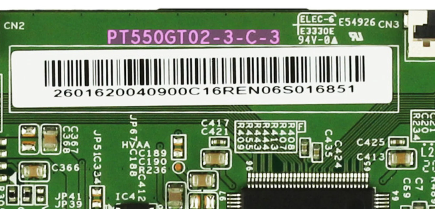 Placa lógica PT550GT02-3-C-3 PT550GT02 3 C 3 PT550GT023C3 t-con para 100012586 LE55Q10