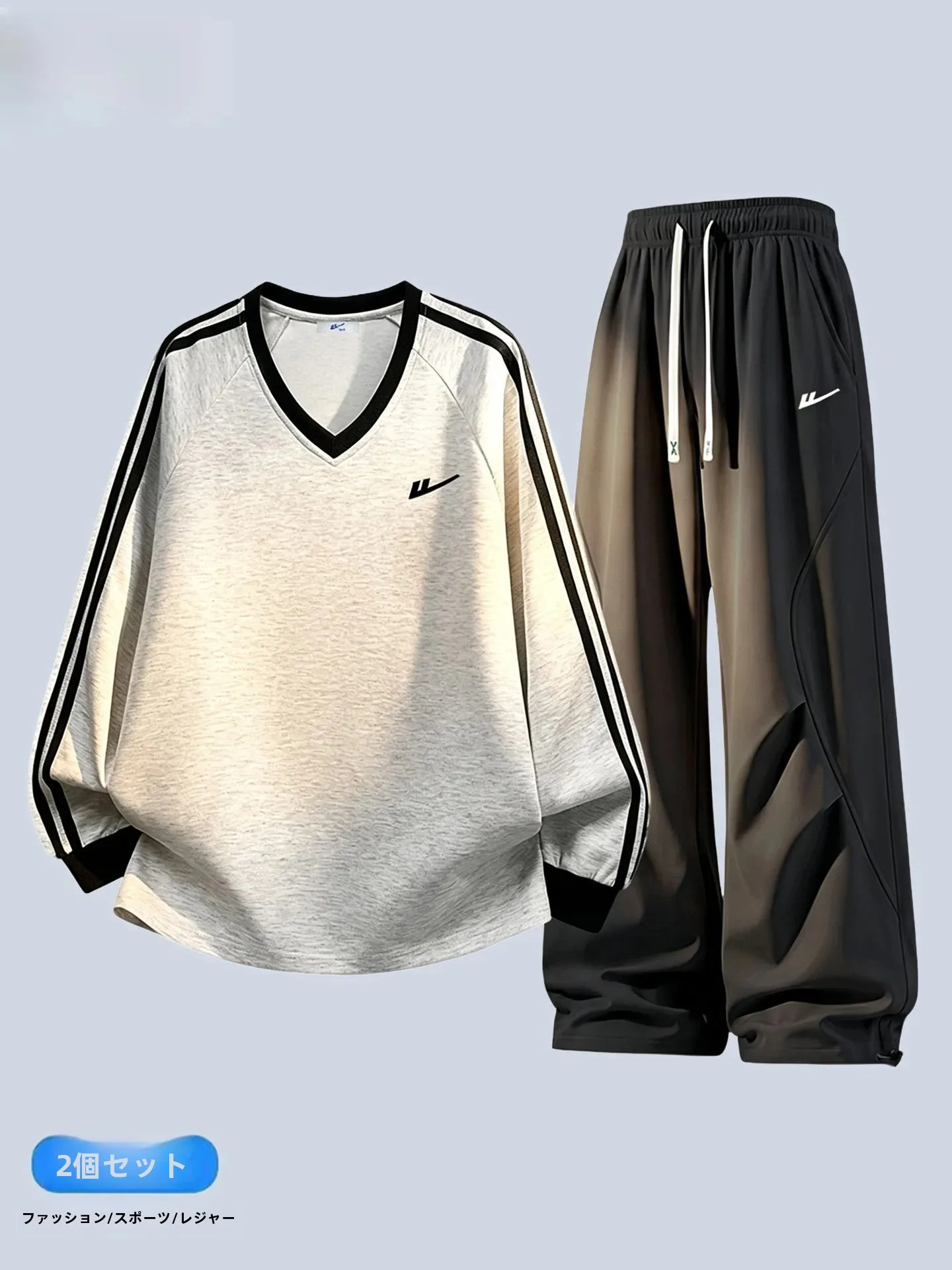 ensemble-de-vetements-de-sport-pour-hommes-decontracte-ample-a-manches-longues-col-en-v-raye-confortable-tendance-nouvelle-collection-automne-ensemble-deux-pieces-pour-adolescents