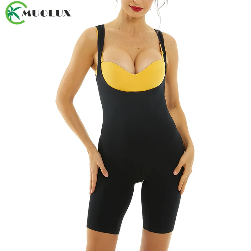 

MUOLUX Sexy Shapewear Bodysuit Body Shaper Women Trainer Reductive Slimming Underwear Thin Breathable Adjustable Strap