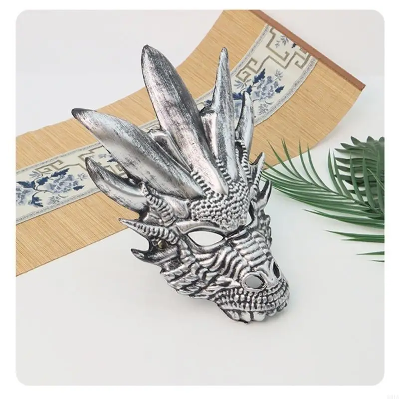 831a Dragon Head Masque complet Masque Halloween Dragon Head Cosplay Mask For Men Women