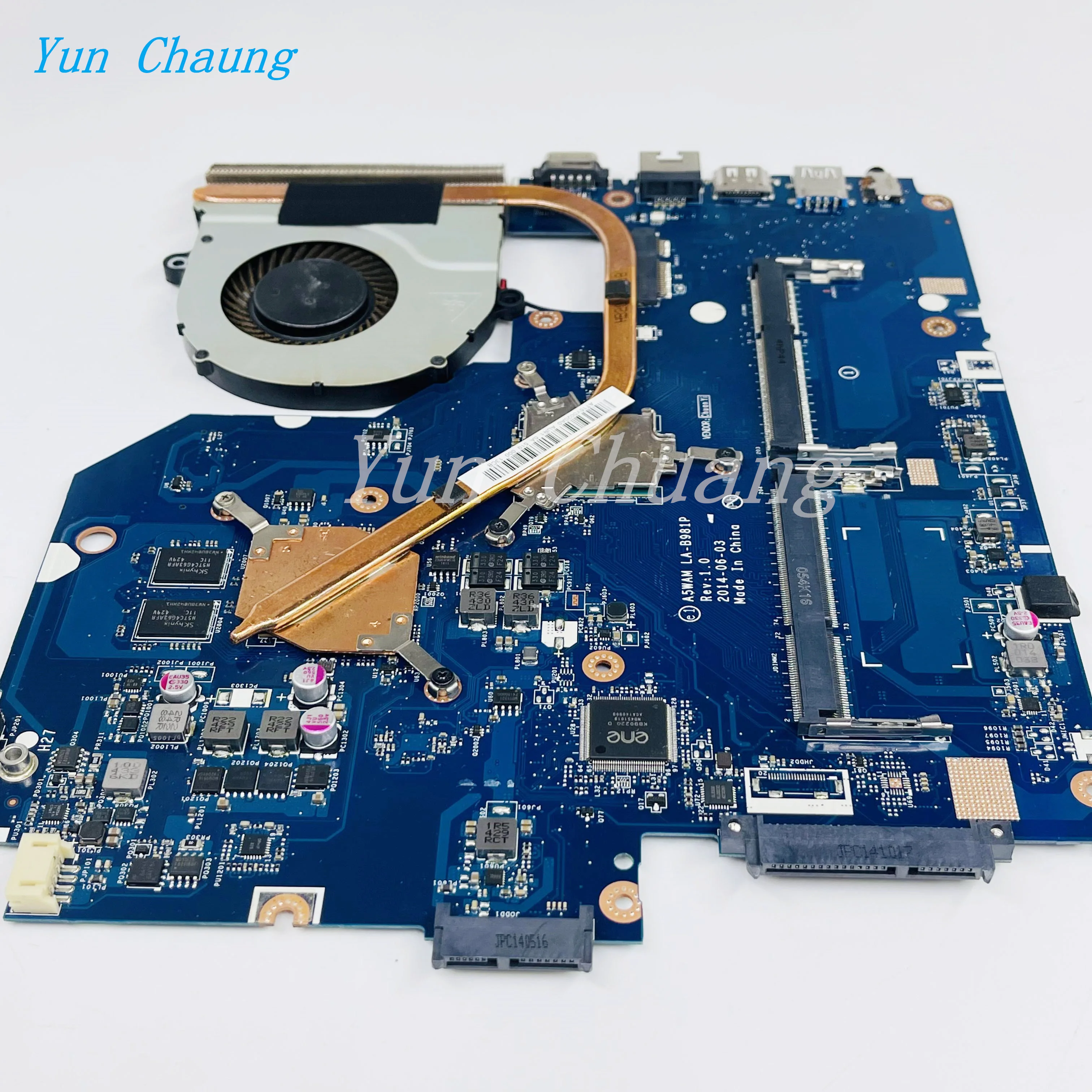 Imagem -05 - Mainboard para Acer E5511 E5-511g Placa-mãe N2930 Nvidia 820m 2g Mais Dissipador de Calor Apto para E5-521 E5-551g La-b231p La-b221p La-b981p