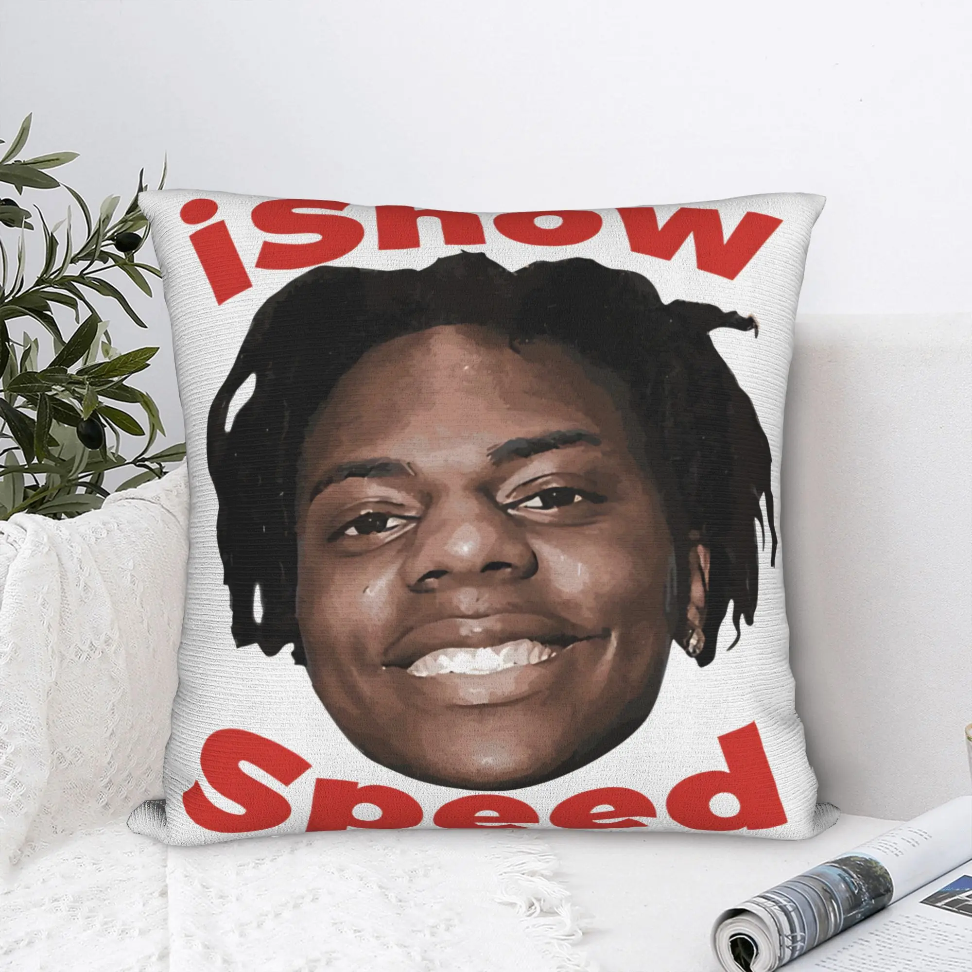 Office Youtuber - Pillow Cover Funny Ishowspeed YouTuber Cute