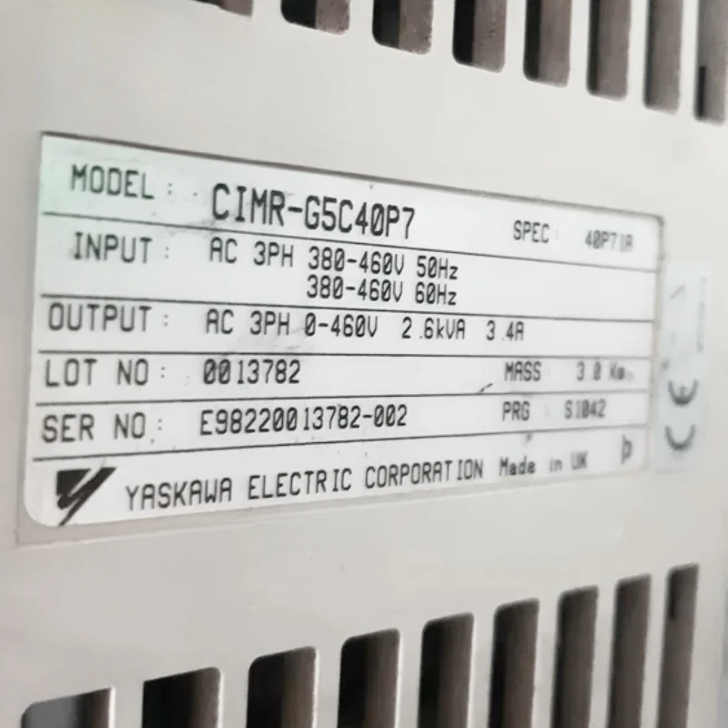 

New Yaskawa CIMR-G5C40P7 G5 Series Inverter Fast Shipping