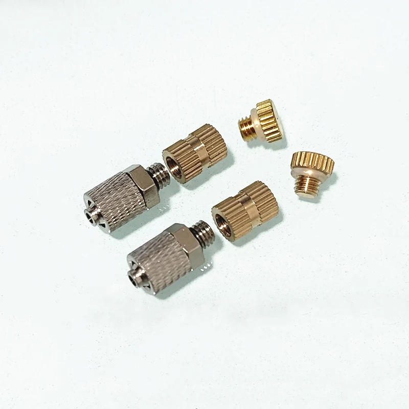 

Laptop Notebook Water Cooling Hand Twist Quick Thread Water Pipe Copper Connector Joint Plug Adapter Fittings