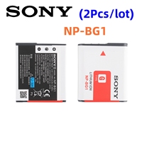 2pcs/lot Original NP-BG1 NP BG1 Digital Camera Battery for Sony CyberShot DSC-W30 W35 W50 W55 W70 W80 WX1 WX10 HX9V H10 H20 H70
