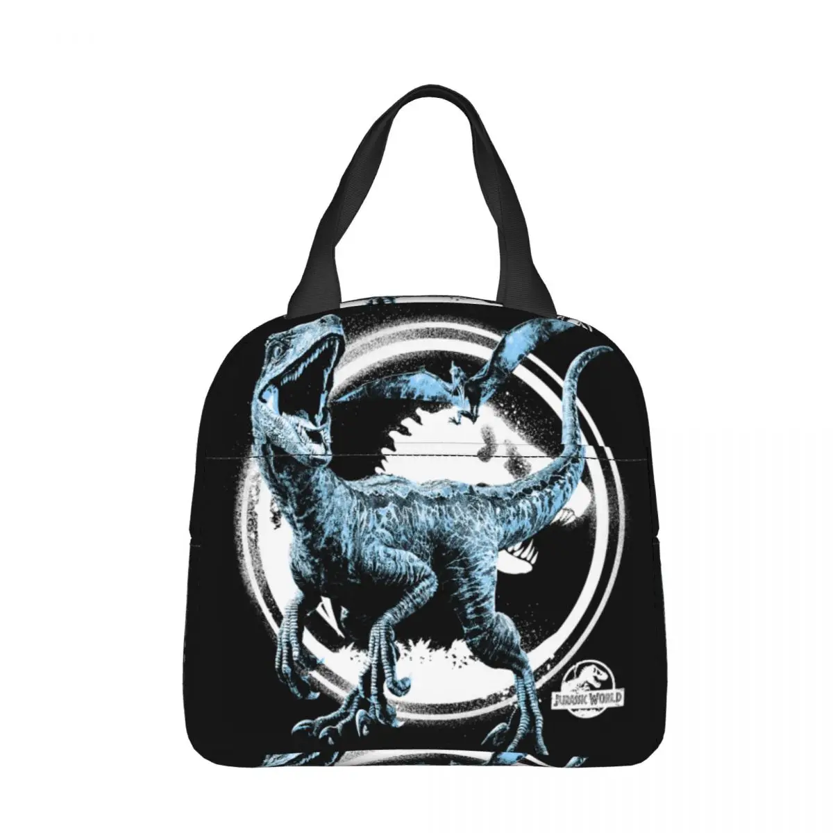 Jurassic Park Team Up Insulated Lunch Bag Thermal Bag Meal Container Large Tote Lunch Box for Men Women Office Picnic