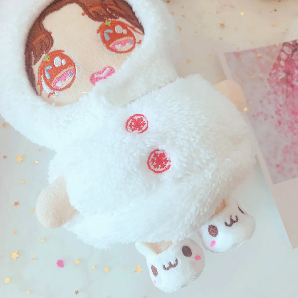 

Рождественский снеговик, 20 см, хлопковая кукольная одежда, сменная шапка, мягкая кукла, костюм, наряд, игрушки для смены, одежда