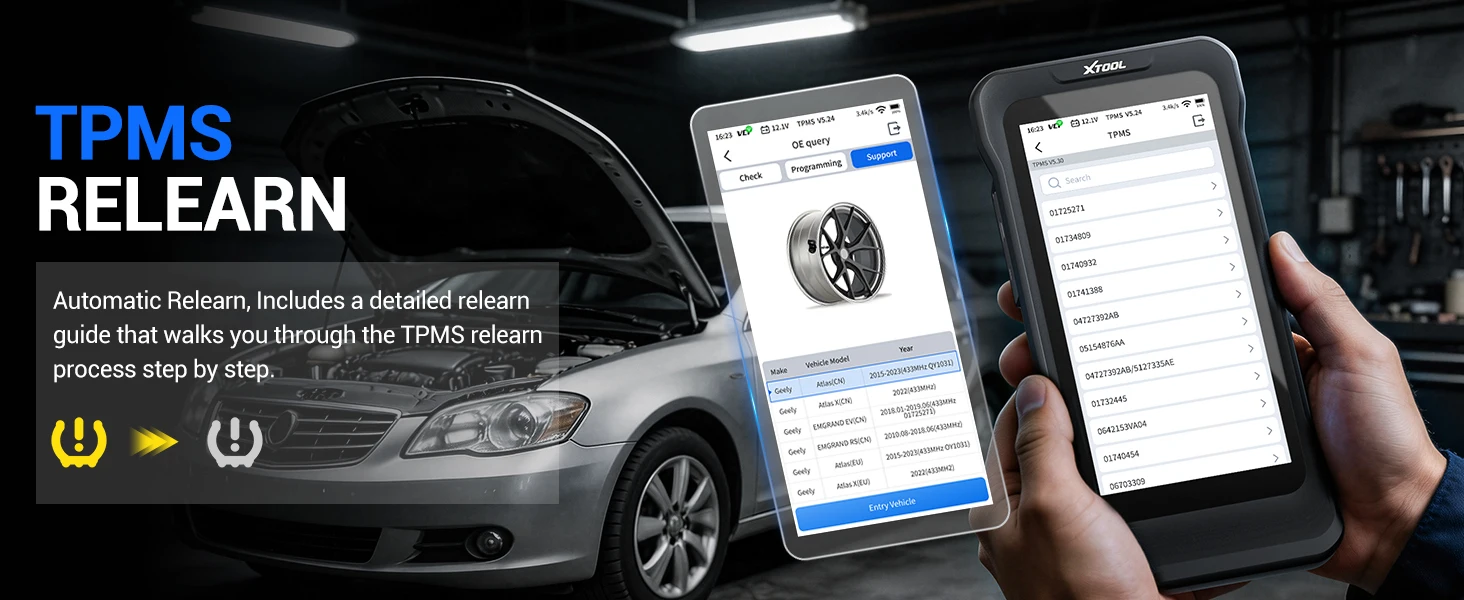 TPMS Reifenprogrammiergerät XTOOL TP380 5-System Kfz-Diagnose Lebenslange Kostenlose Updates 4-in-1 Datenstrom 13+ Rücksetzfunktionen CANFD DOIP – Detail 6