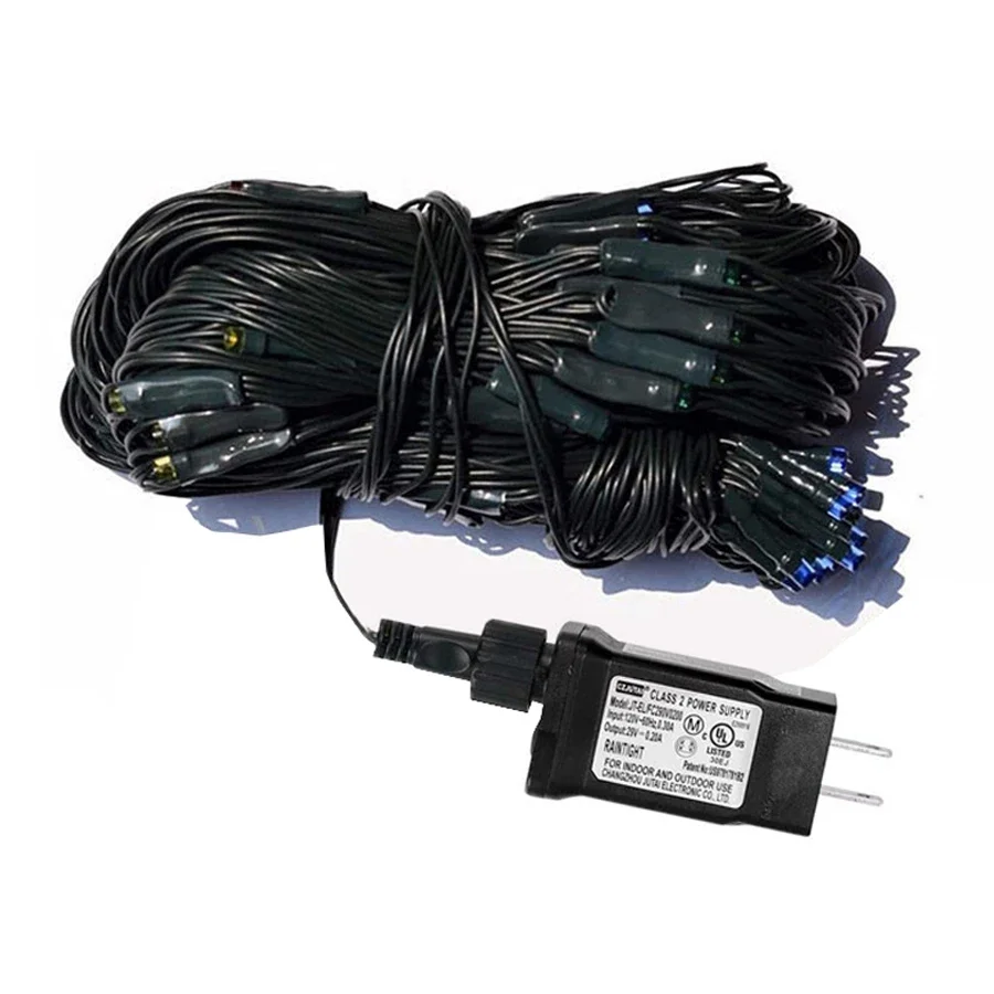 Thrisdar 3X2M 200 LED Christmas Net Light Outdoor LED Net Mesh Light 8 Modes Waterproof Low Voltage Bush Mesh Fairy String Light