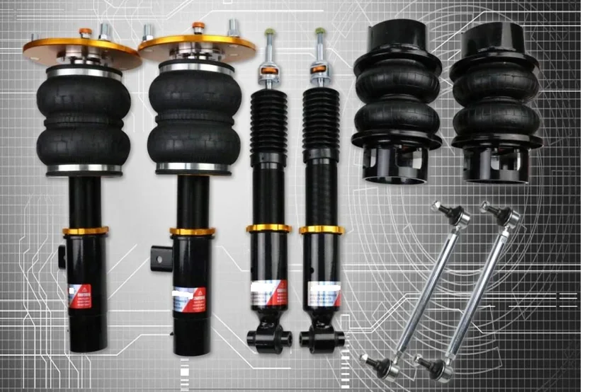 Force Damping Adjustable 32 ways 16 ways levels adjusting rubber Air spring shocks for  F30