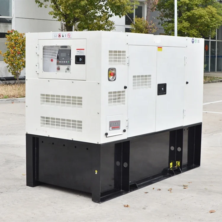 AC 3 phase or single  enclosed silent epa certified 30kw Kubota dies el generator