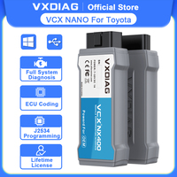 VXDIAG VCX NANO for Toyota for Lexus Car OBD2 Diagnostic Tool WiFi Scanner J2534 Pass-Thru Programmer ECU Coding OEM Diagnosis