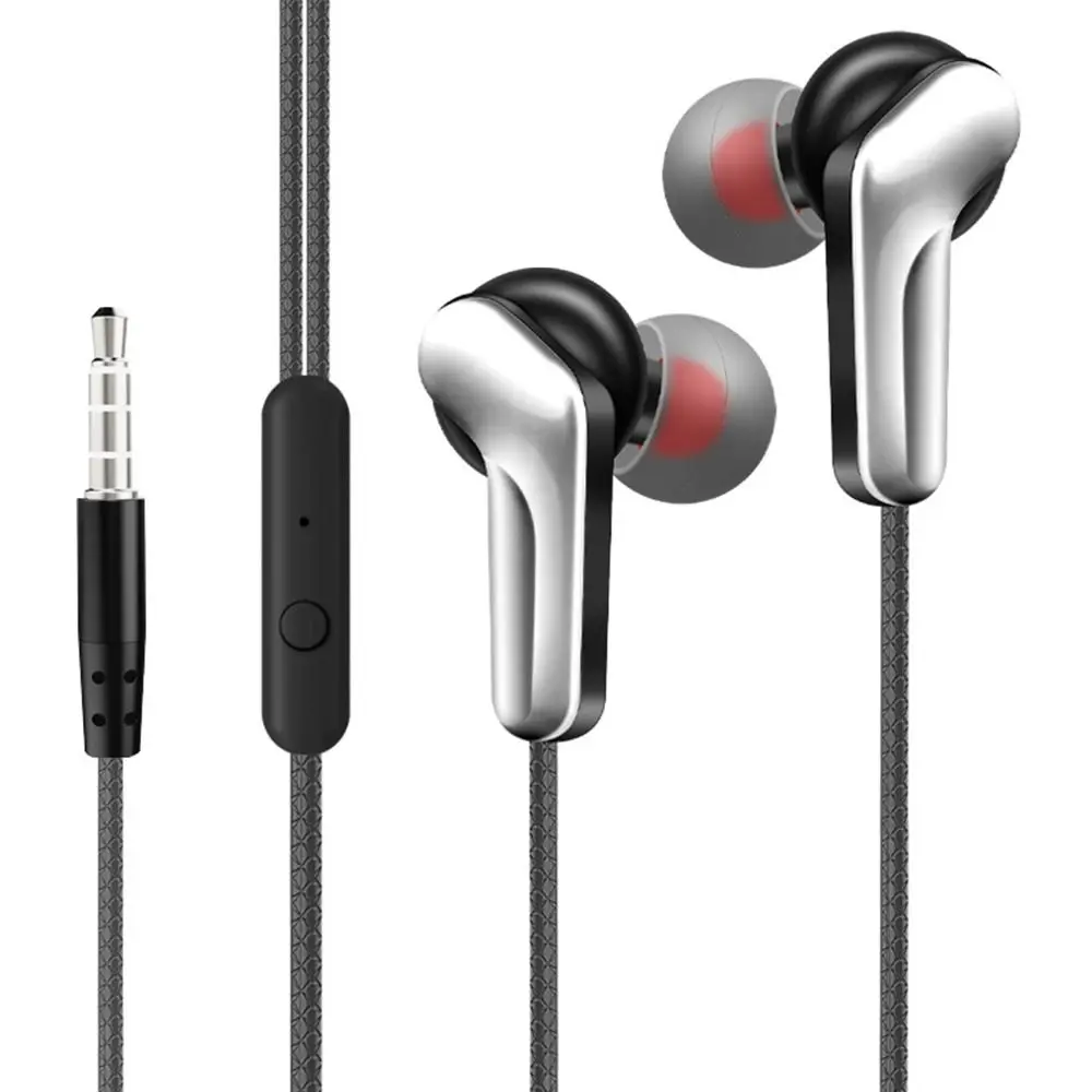 3.5 مللي متر سماعات ستيريو داخل الأذن سماعات إلغاء الضوضاء عالية الوضوح سماعات أذن داخلية عالمية للهواتف وأجهزة الكمبيوتر