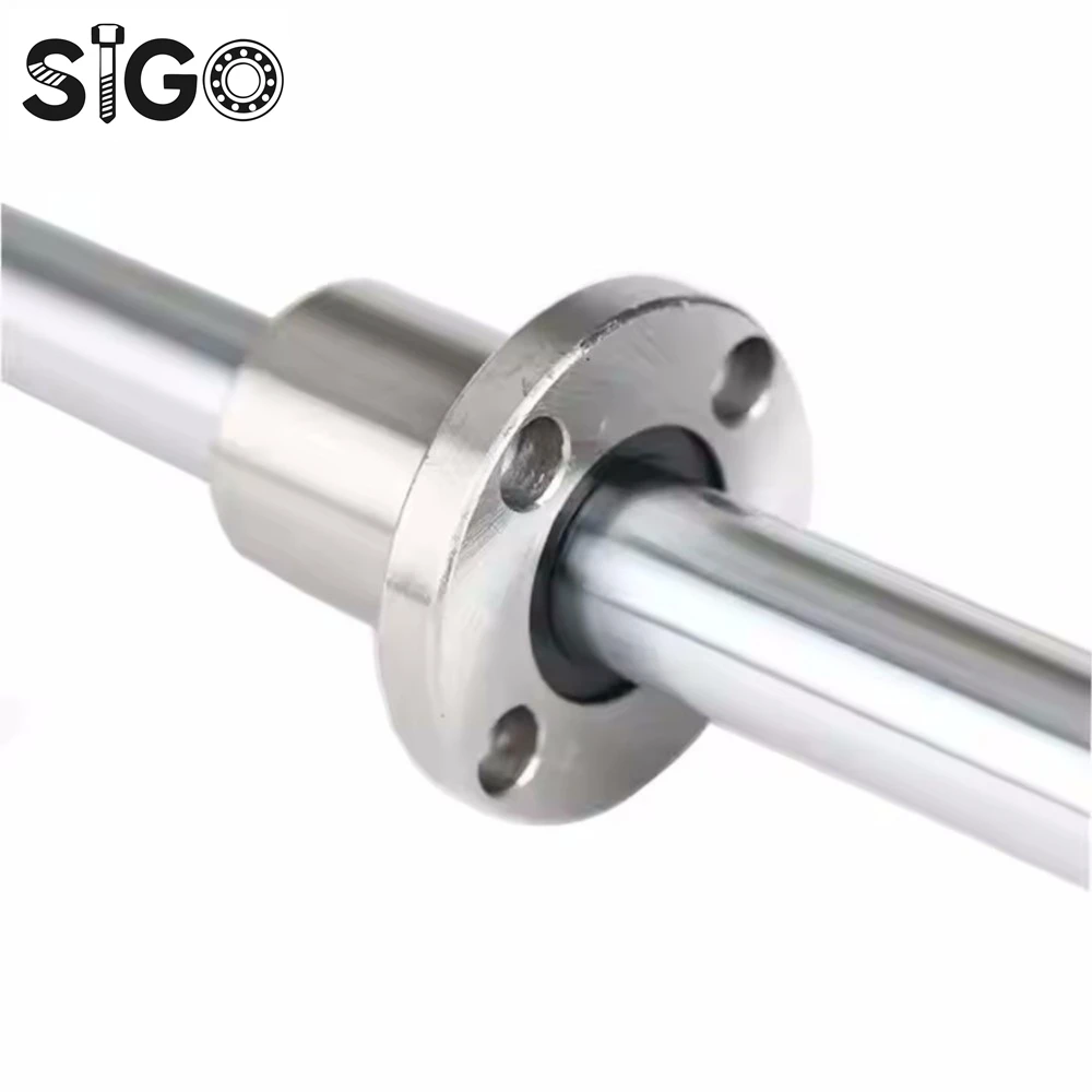 Sigo LMF Series LMF8UU/LMF10 Round Flange Coupling Linear Motion Bearing For Rod shaft