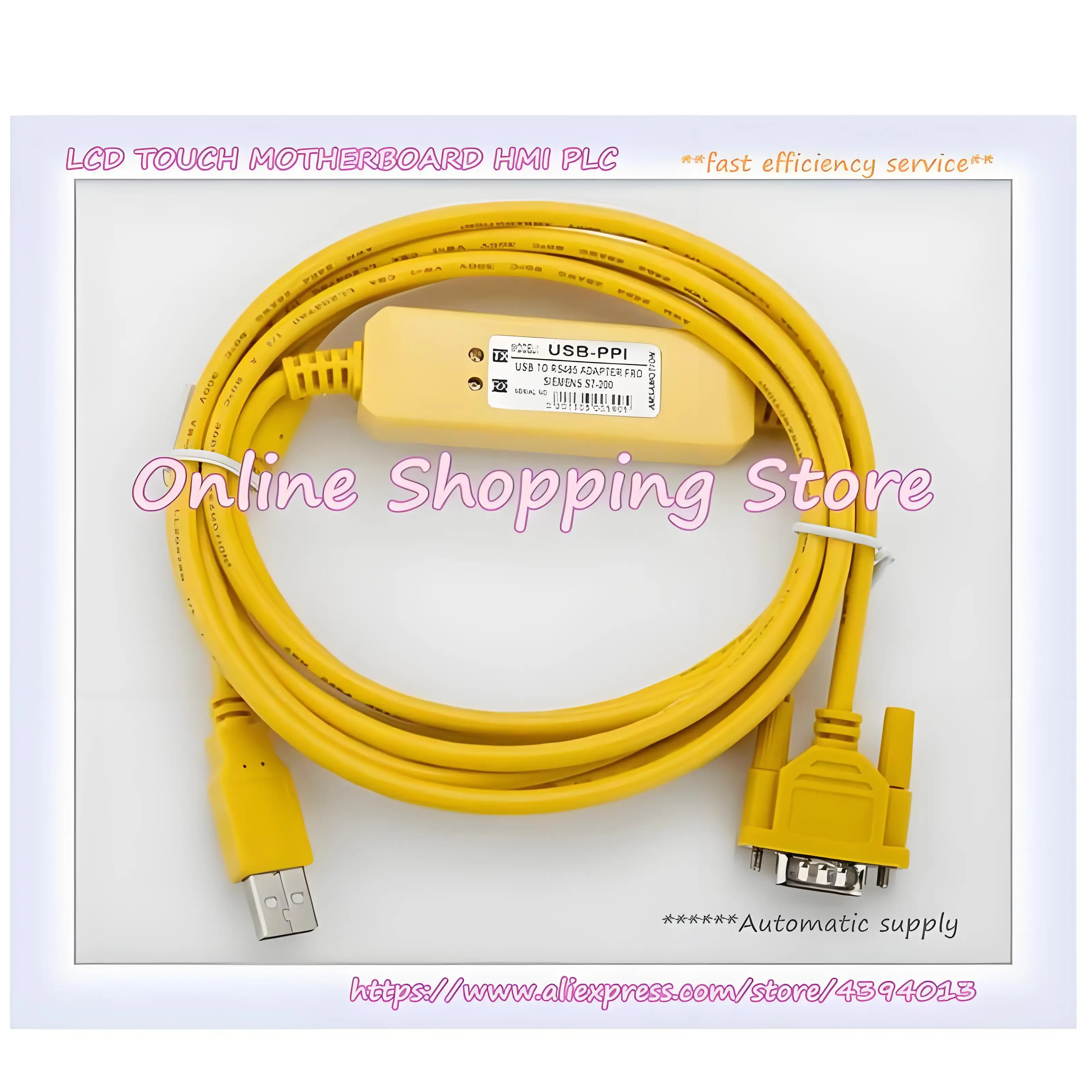 PLC Programming Cable USB-PPI 6Es7901-3Db30 Used For S7-200 PLC New Support 9.6K 19.2K