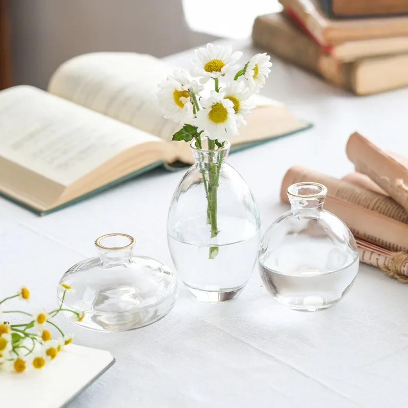 New Light Luxury Glass Vase Handicraft Ornament В Скандинавском Стиле تحف كبيره للمنزل Decoration