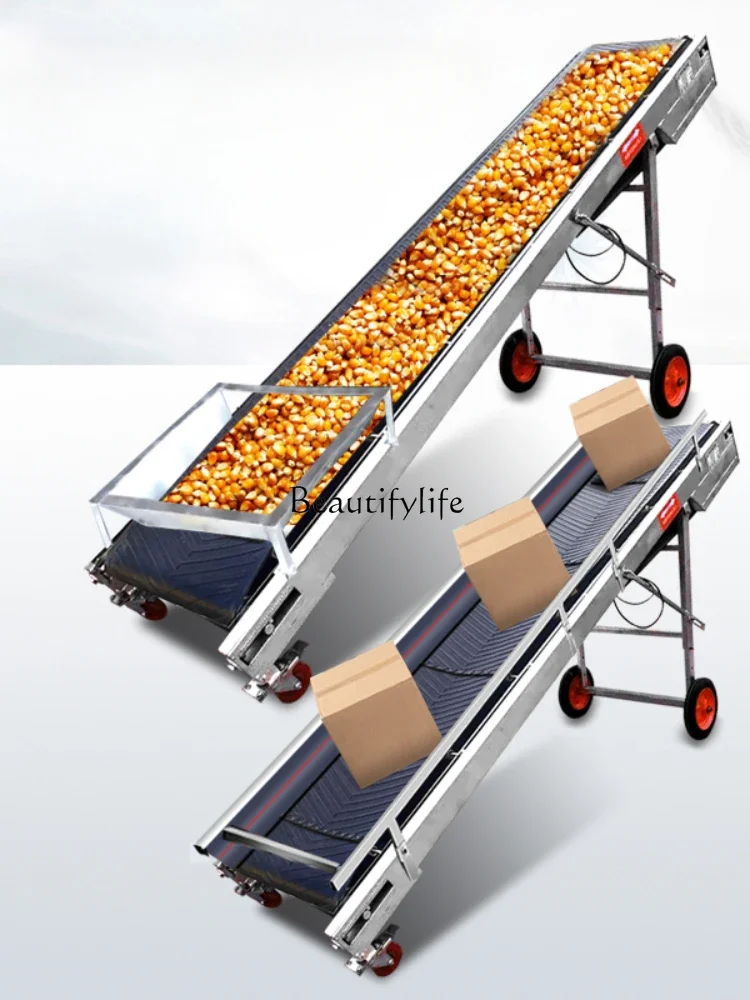 Small Folding Lifting Conveyor Belt Loading and Unloading Non-Slip Conveyor Belt