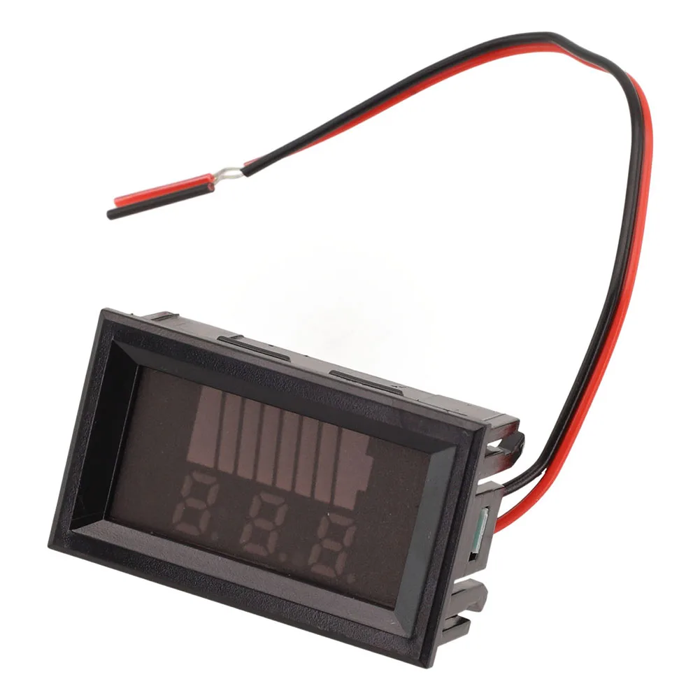 4pcs 12V-72V Battery Charge Indicator Car Battery Charge Level Indicator Battery Capacity Meter Digital Display Tool 60*50*40mm