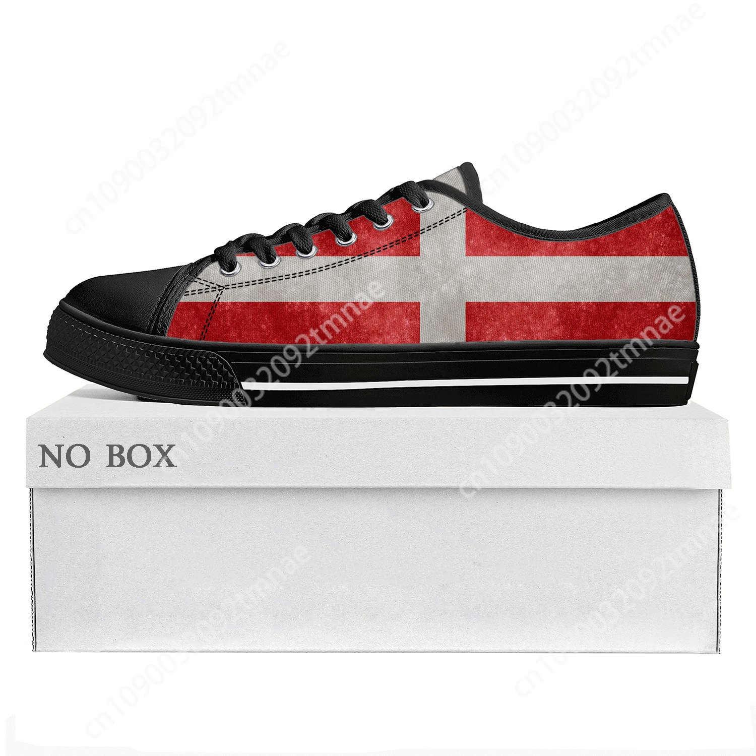 Danish Flag Low Top High Quality Sneakers Mens Womens Teenager Canvas Sneaker Denmark Prode Casual Couple Shoes Custom Shoe