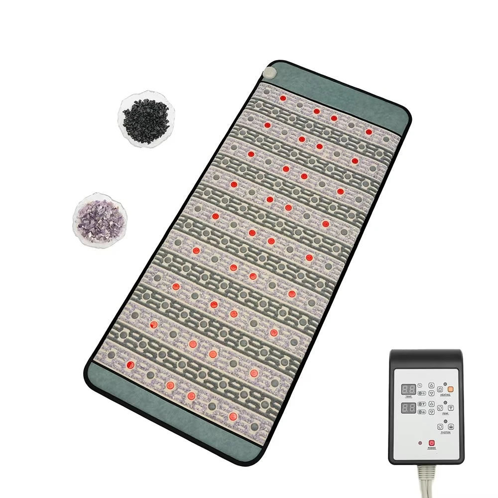 Heating Mat 7 Color Crystal Heating Mat Korea Hot Stones Jade Heated Mattress Bed for Homeuse