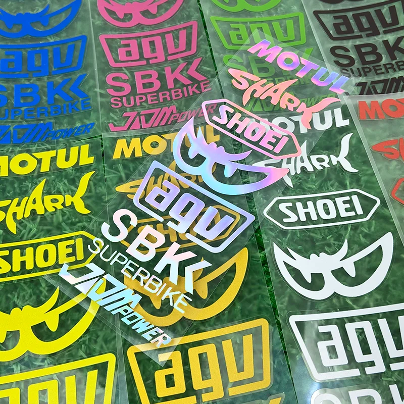 1PC Sponsor Set Motorcycle Stickers Cool Motocross Logo Waterproof Motorbike Helmet Fuel Tank Fairing Decoration Vinyl Decals image 4