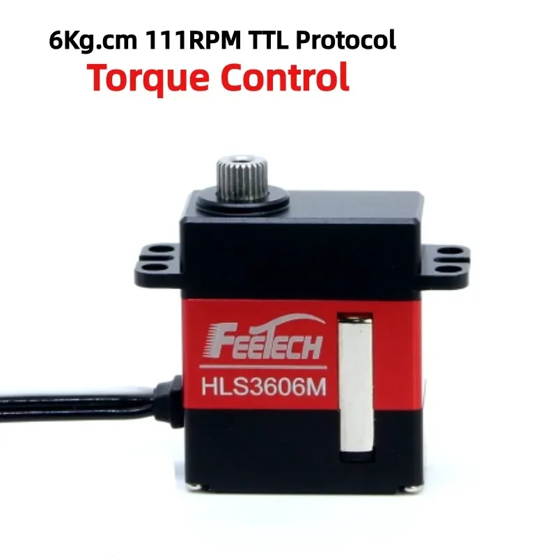 Feetech HLS3606M 6Kg Torque Control Upgrade Micro Magnetic Encoder Single Shaft Servo 360 Angle Serial Bus Servo For Robot Arm