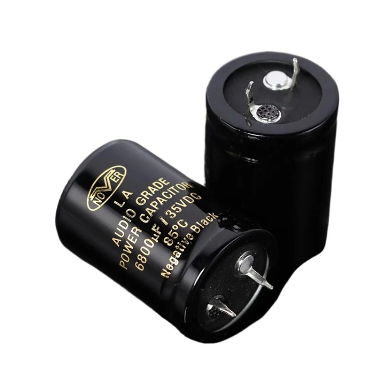 

10Pcs Electrolytic capacitor 35V 6800UF 25X35 volume gold character series, filter capacitor