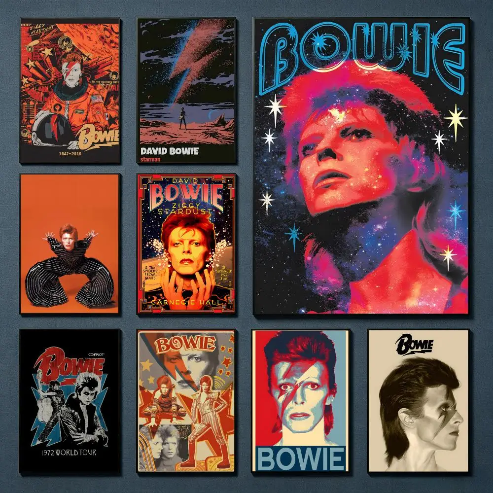 Rock Singer David Bowie Suitable for wall decoration in clubs cafes homes rooms and other places HD canvas poster printing