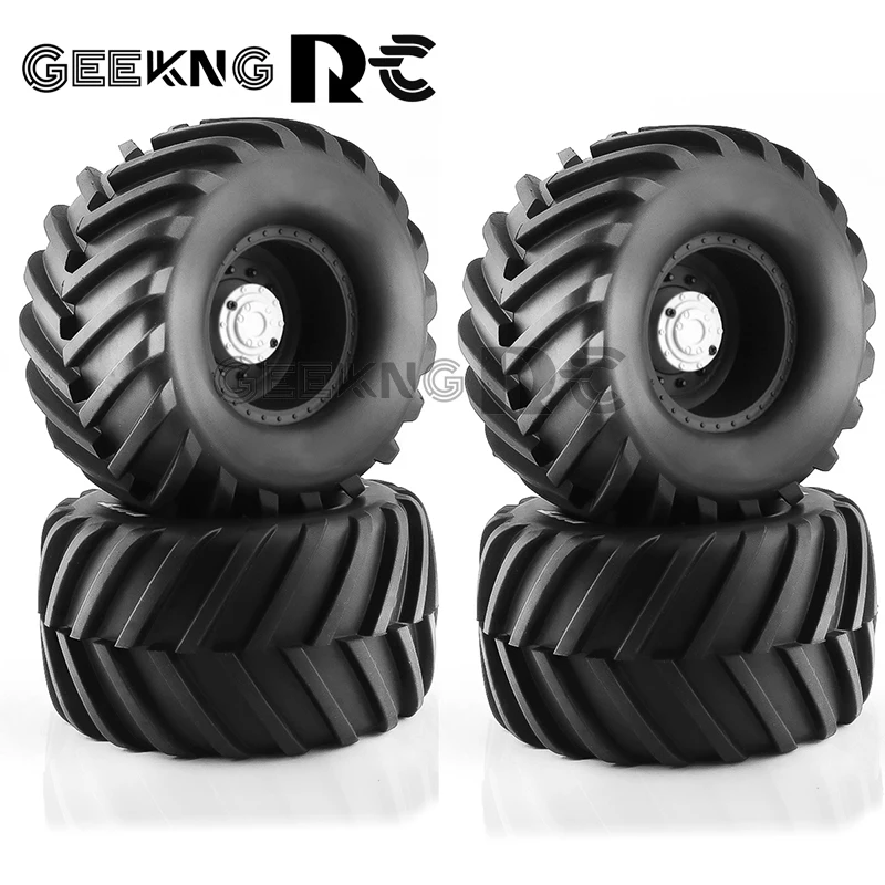 4pcs 133mm 1/10 Monster Truck Buggy Tires Wheel 12mm Hex for Traxxas HIMOTO HSP HPI Tamiya Kyosho Upgrade Parts