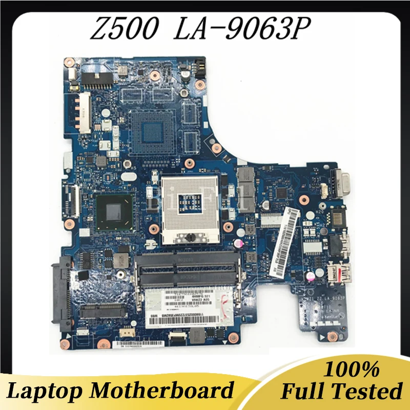 

Free Shipping High Quality Mainboard For Lenovo Z500 P500 Laptop Motherboard LA-9063P HM76 HD4000 DDR3 VIWZ1/Z2 100% Tested OK