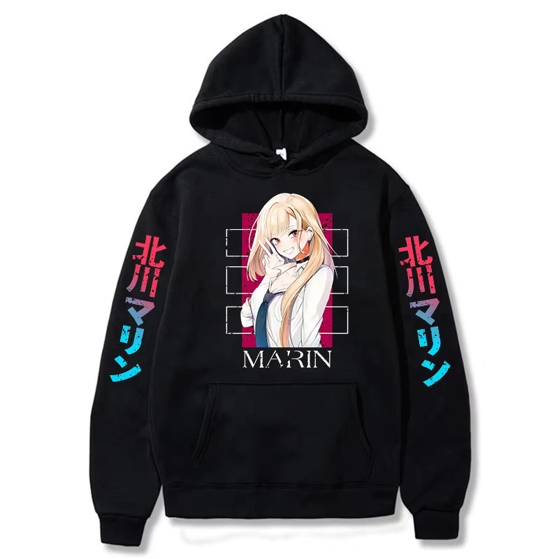 My Dress-Up Darling Marin Kitagawa Hoodie Men Women Cotton Graphic Printed Pullover Streetwear 2026 Summer Casual Retro Hot Sale