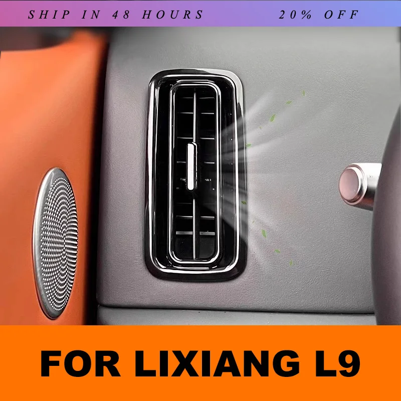 iosn For Lixiang L9 2023 2024 Air Conditioning Left and Right Air Outlet Panel Decorative Frame Sticker Car Interior Accessories