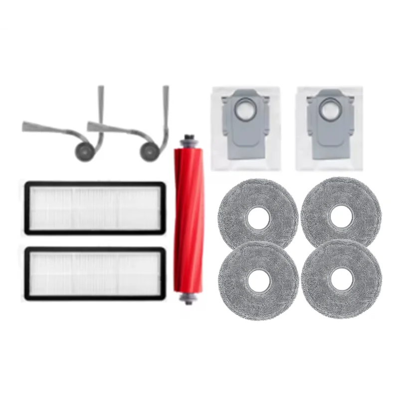 الترويج! 11 قطعة ل Roborock QV 35A / QR 798 / QR 598 مكنسة كهربائية الجانب الرئيسي فرشاة ممسحة تصفية أكياس الغبار دائم وسهل التركيب