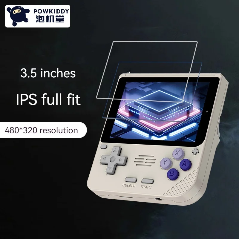 Powkiddy V10 Retro 3.5 Inch Mini Handheld Game Console Gba Ips Screen 480*320 Rk3326 Open Source System Children Christmas Gift