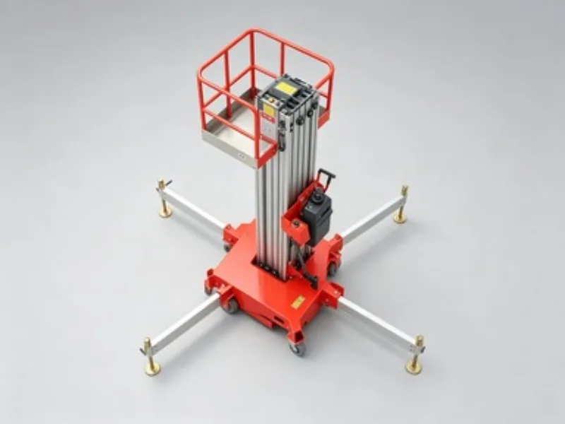 Electric Vertical Hydraulic Man Hydraulic Electric Aluminum Mast Lift 250kg Vertical Lift Mobile Aluminum Mast Lift Machine