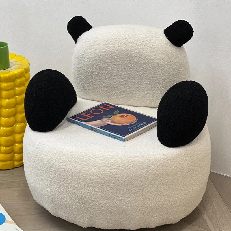 Cute children's sofa, household baby reading seat, rotatable teddy bear single person backrest chair