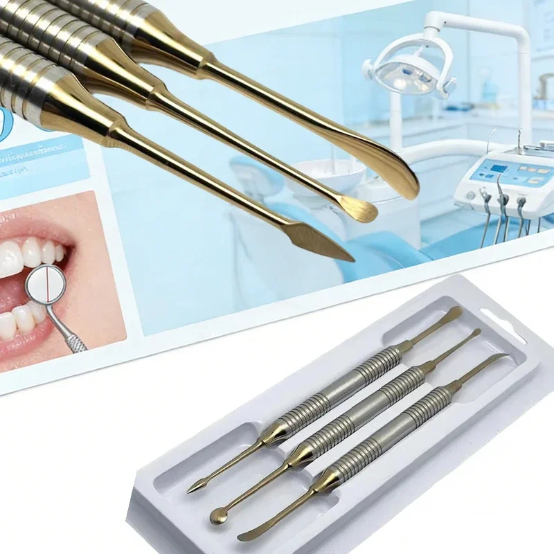 Dental Titanium Coated Periosteal Elevator Stainless Steel Implant Separator Reflecting Retracting Tool