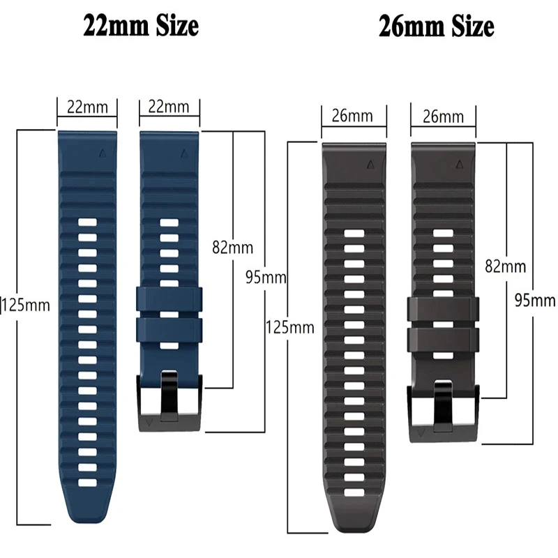 Esportes 22/26mm pulseira de relógio de silicone para garmin fenix 8 e 5 5x 6 7 7x pro/tactix/mk2 mk2i g1/enduro 2 3 pulseira quickfit