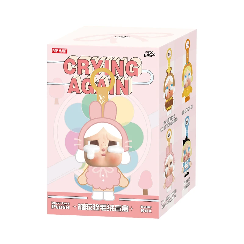 POP MART CRYBABY Crying Again Series-Vinyl Face Blind Box 1PC/6PCS